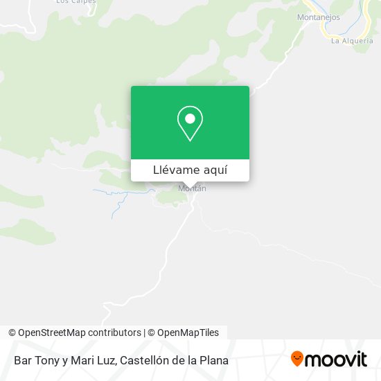 Mapa Bar Tony y Mari Luz