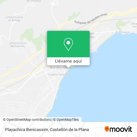 Mapa Playachica Benicassim