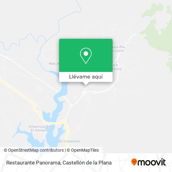 Mapa Restaurante Panorama