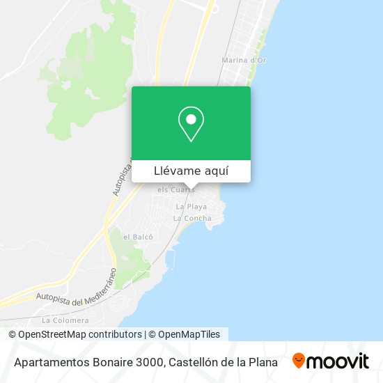 Mapa Apartamentos Bonaire 3000
