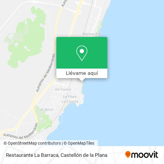 Mapa Restaurante La Barraca