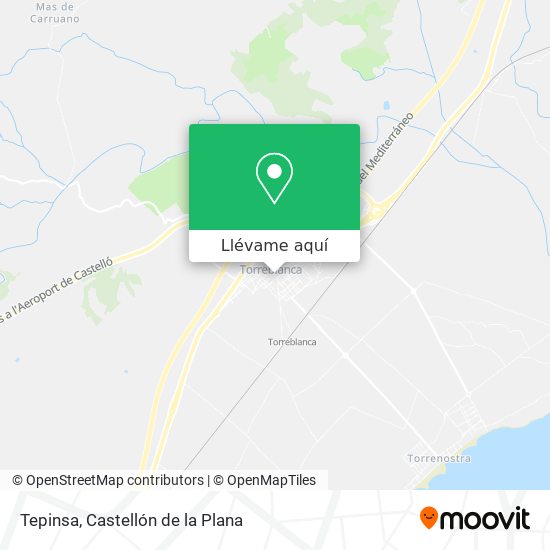 Mapa Tepinsa