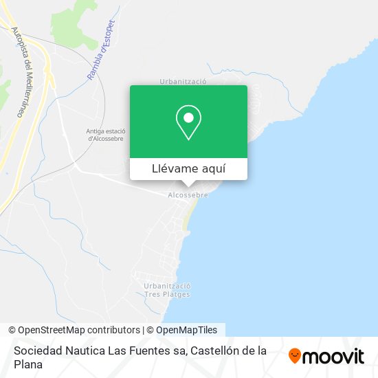 Mapa Sociedad Nautica Las Fuentes sa