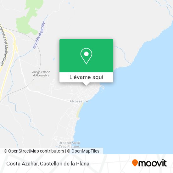 Mapa Costa Azahar