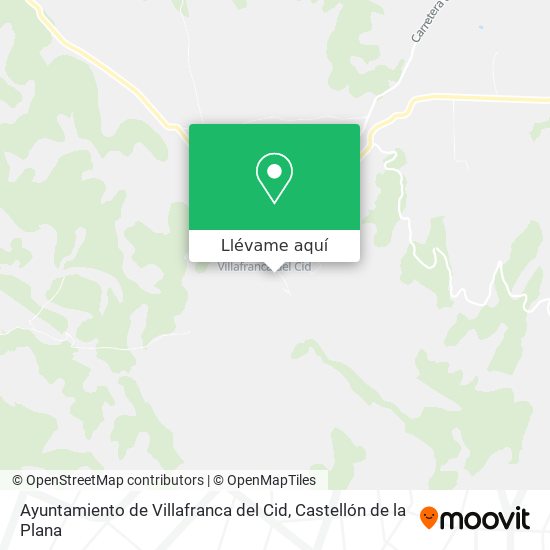Mapa Ayuntamiento de Villafranca del Cid