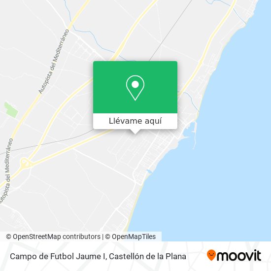 Mapa Campo de Futbol Jaume I