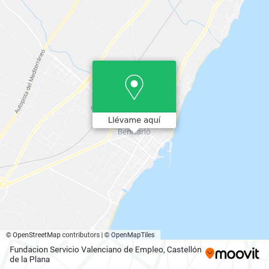 Mapa Fundacion Servicio Valenciano de Empleo