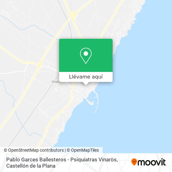 Mapa Pablo Garces Ballesteros - Psiquiatras Vinaròs