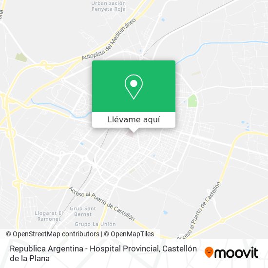 Mapa Republica Argentina - Hospital Provincial