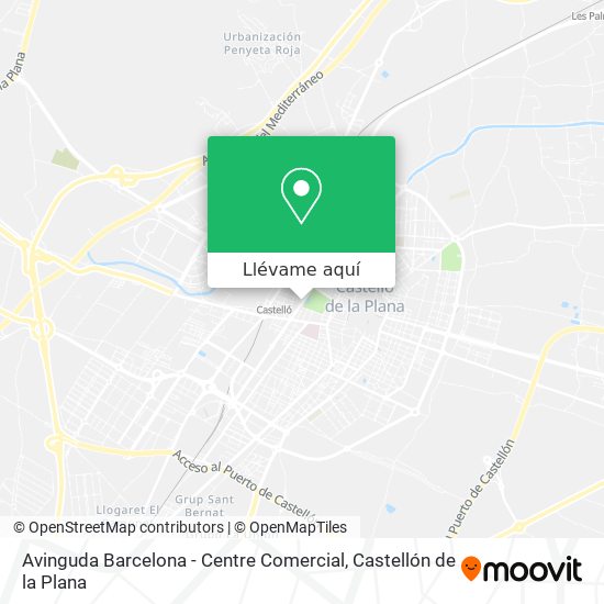 Mapa Avinguda Barcelona - Centre Comercial