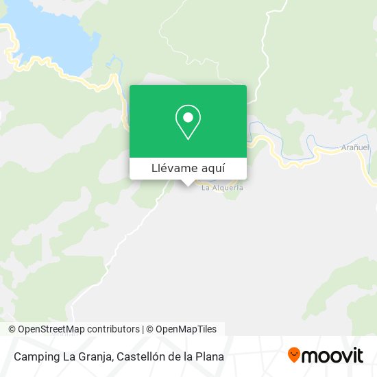 Mapa Camping La Granja