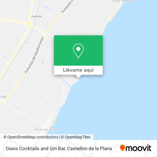 Mapa Oasis Cocktails and Gin Bar