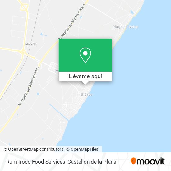 Mapa Rgm Iroco Food Services