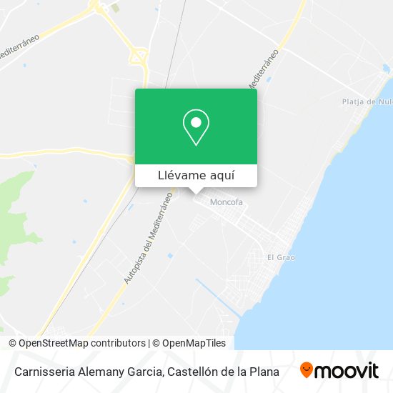 Mapa Carnisseria Alemany Garcia
