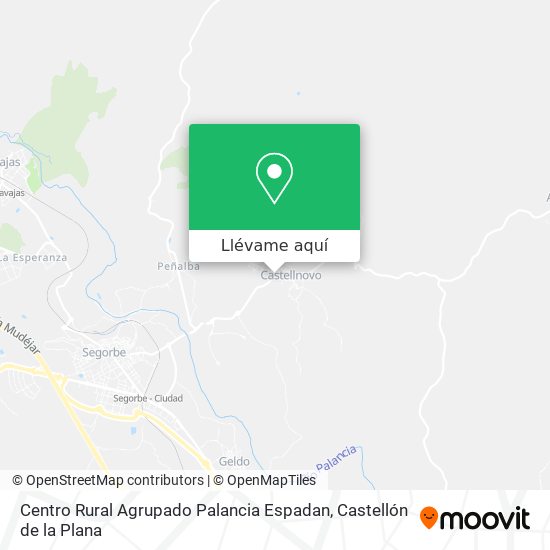 Mapa Centro Rural Agrupado Palancia Espadan