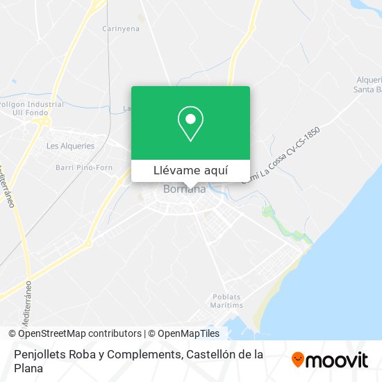 Mapa Penjollets Roba y Complements