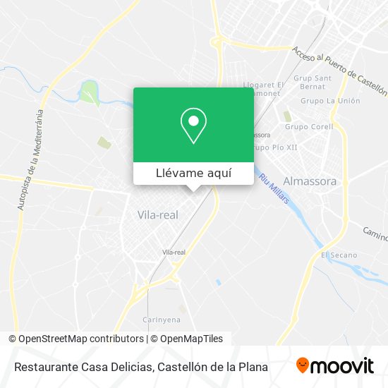 Mapa Restaurante Casa Delicias