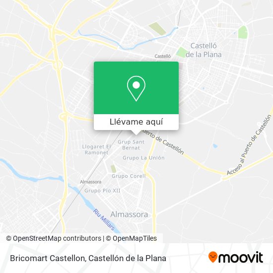 Mapa Bricomart Castellon