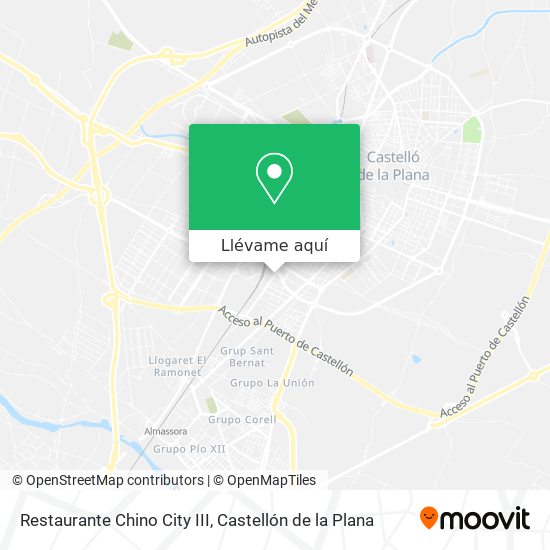 Mapa Restaurante Chino City III