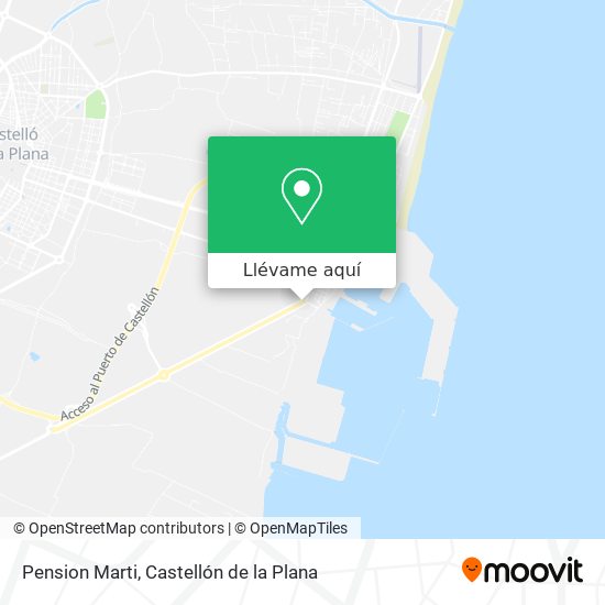 Mapa Pension Marti