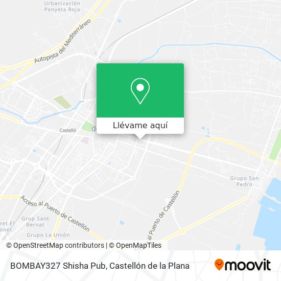 Mapa BOMBAY327 Shisha Pub
