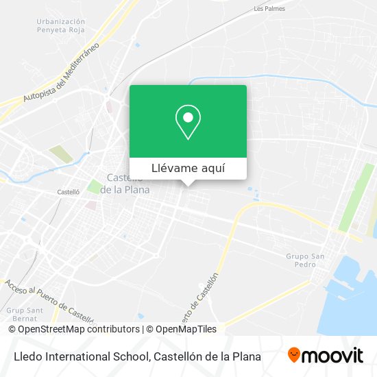 Mapa Lledo International School