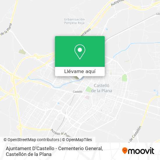 Mapa Ajuntament D'Castello - Cementerio General