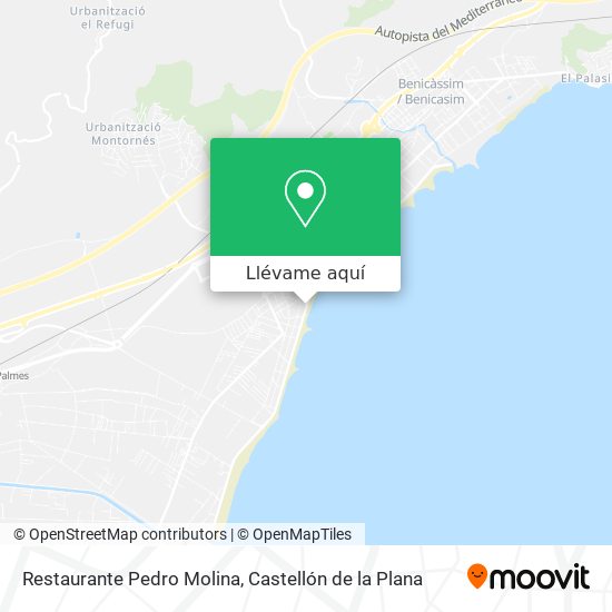 Mapa Restaurante Pedro Molina