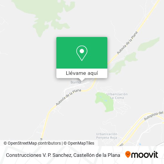 Mapa Construcciones V. P. Sanchez