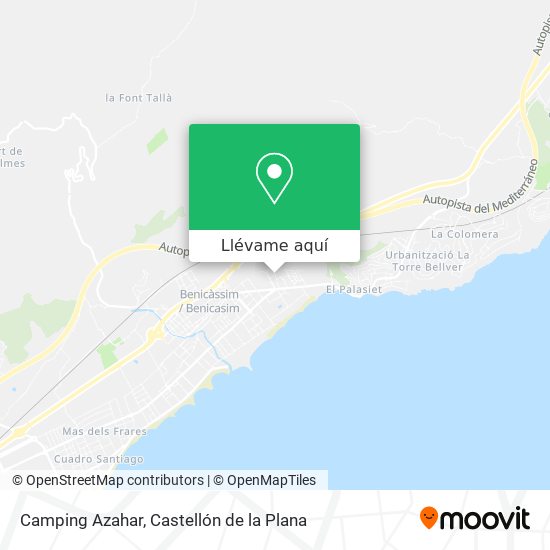 Mapa Camping Azahar