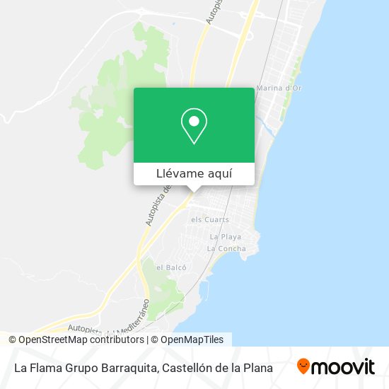 Mapa La Flama Grupo Barraquita