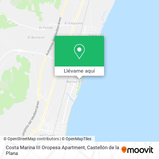 Mapa Costa Marina III Oropesa Apartment