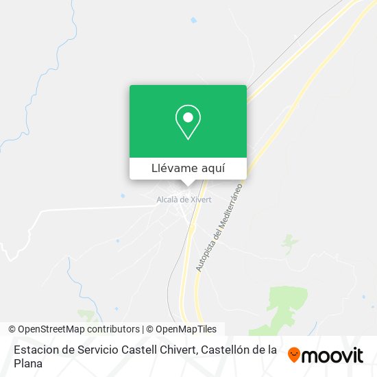Mapa Estacion de Servicio Castell Chivert