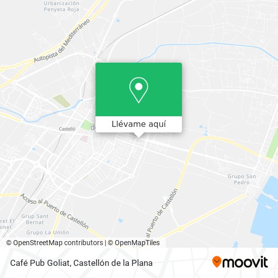 Mapa Café Pub Goliat