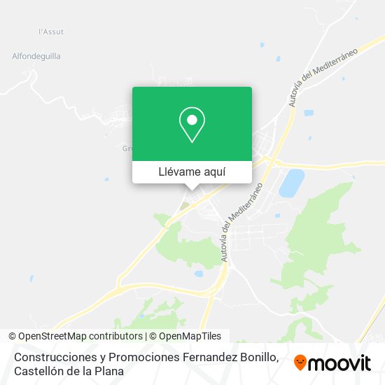 Mapa Construcciones y Promociones Fernandez Bonillo