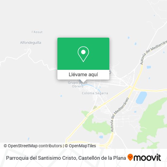 Mapa Parroquia del Santisimo Cristo