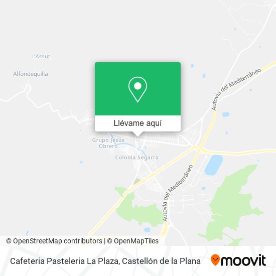 Mapa Cafeteria Pasteleria La Plaza