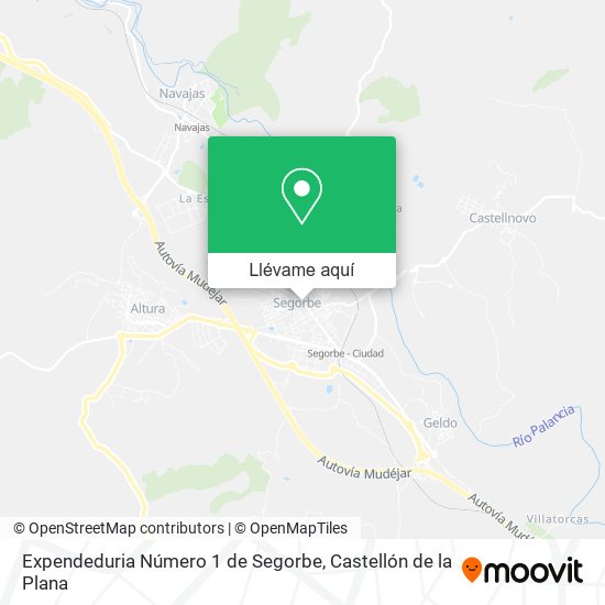 Mapa Expendeduria Número 1 de Segorbe