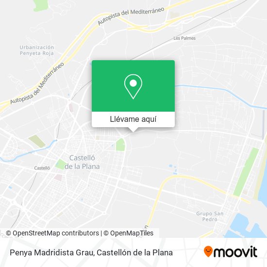 Mapa Penya Madridista Grau