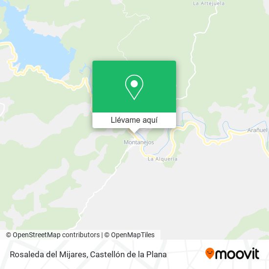 Mapa Rosaleda del Mijares