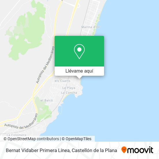 Mapa Bernat Vidaber Primera Línea