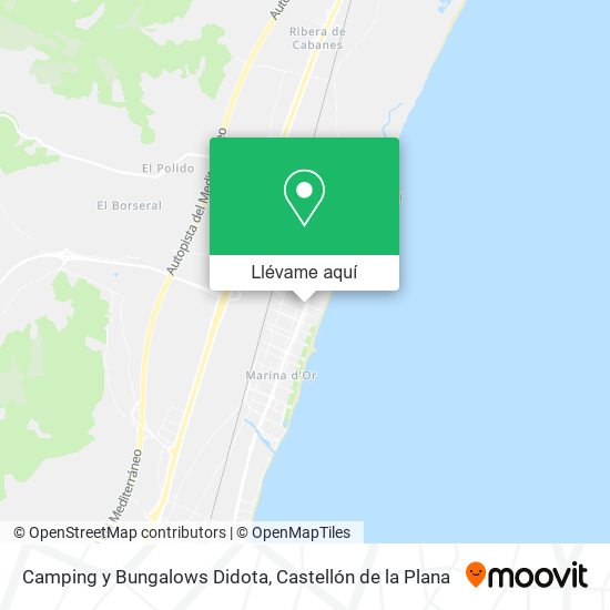 Mapa Camping y Bungalows Didota