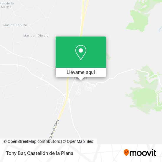 Mapa Tony Bar