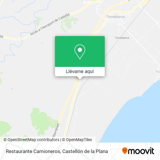 Mapa Restaurante Camioneros