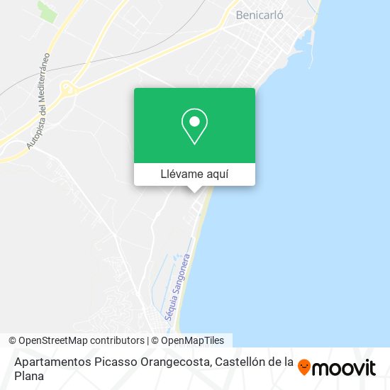 Mapa Apartamentos Picasso Orangecosta