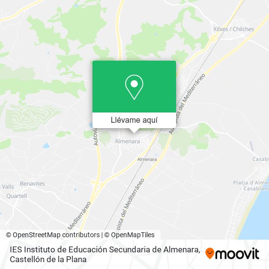 Mapa IES Instituto de Educación Secundaria de Almenara