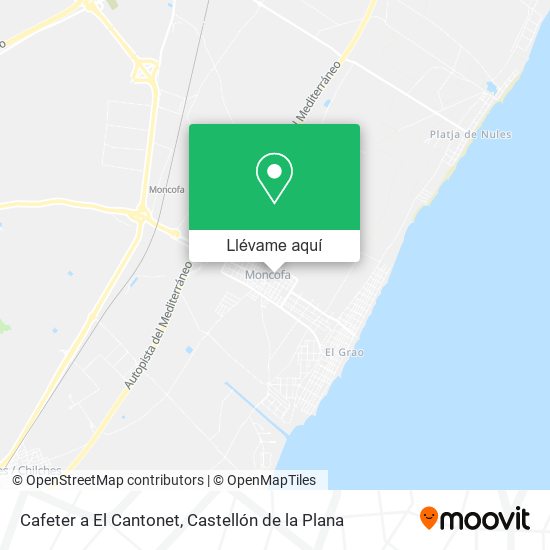 Mapa Cafeter a El Cantonet