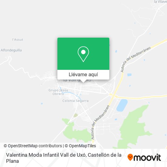 Mapa Valentina Moda Infantil Vall de Uxó
