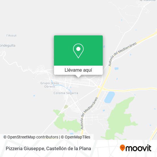 Mapa Pizzeria Giuseppe