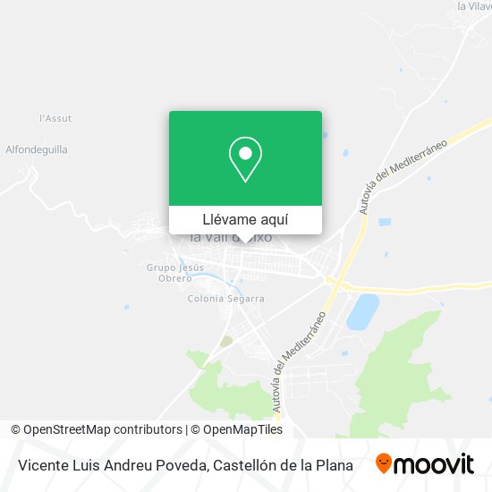 Mapa Vicente Luis Andreu Poveda